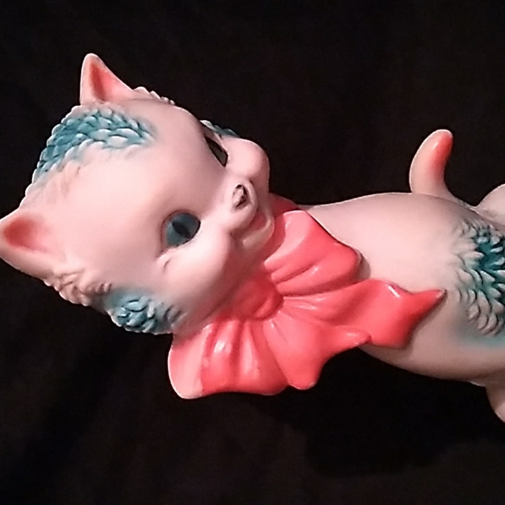 Vintage Sun Rubber Company Ruth Newton Kitschy Kitty Cat Rubber Squeak Toy (B5) - Picture 10 of 11